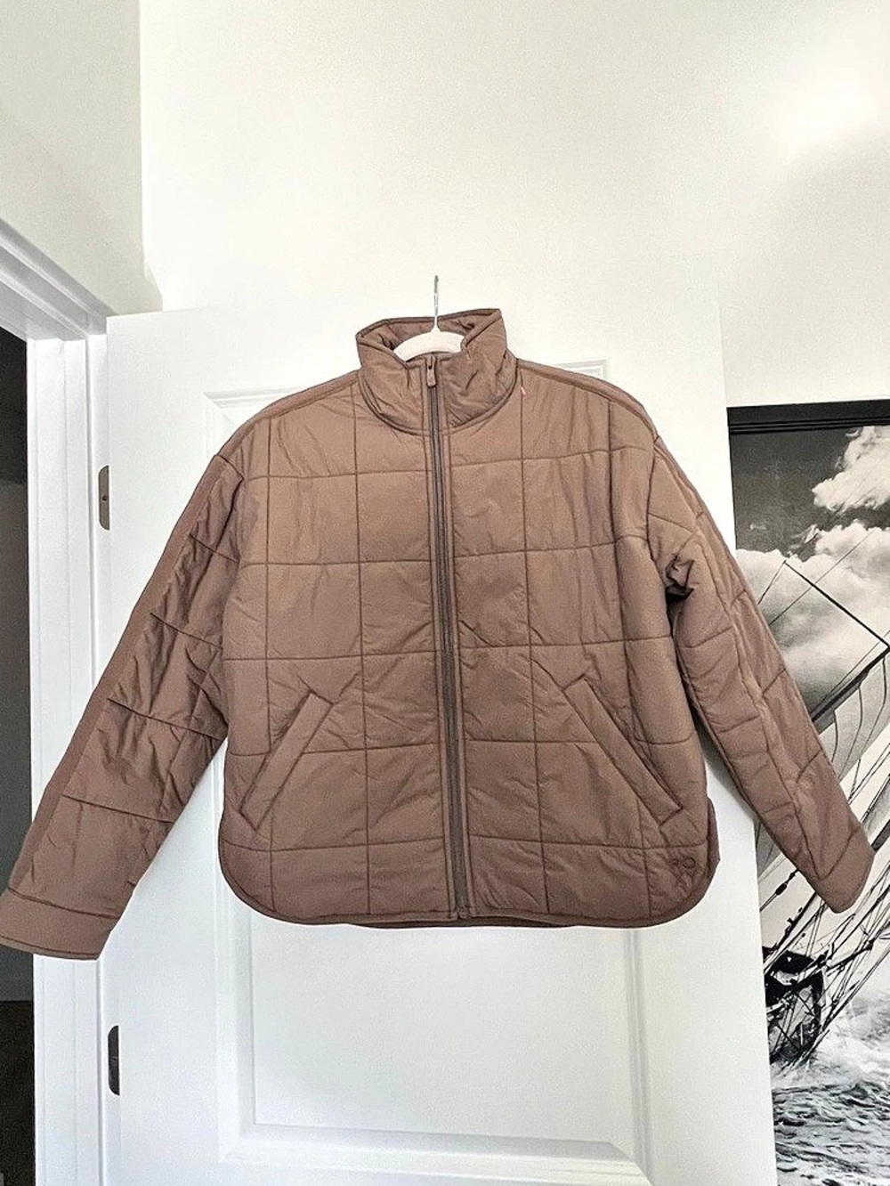 Roxy Quilted Puffer Jacket Brown, size xs-s